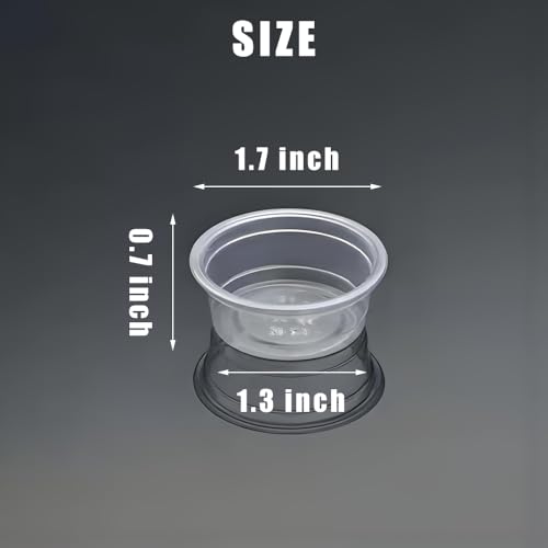 100PCS 0.5oz Crested Gecko Food Dish Cups