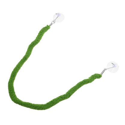 Reptile Climbing Vine Rope with Suction Cups, 50cm Faux Vine for Terrarium Environment Decoration, Bendable Artificial Plant Climbing Accessory for Snakes and Lizards
