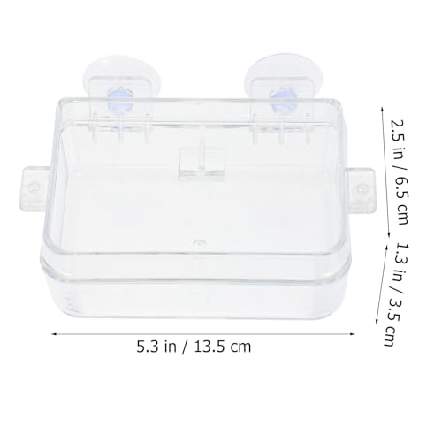 Cabilock Reptile Food and Water Bowls with Suction Cups, Large Escape-Proof Feeding Dish for Lizards, Bearded Dragons, Geckos – 2pcs Terrarium Feeder Bowls for Reptile Supplies