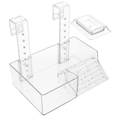 MERRYHAPY Wall-Mounted Turtle Basking Platform Acrylic Reptile Tortoise Climbing Rack