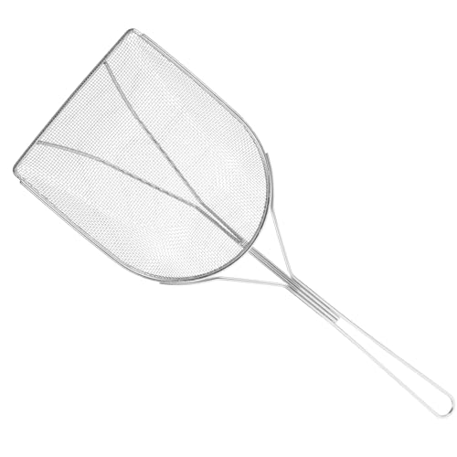 VICASKY Stainless Steel Reptile Sand Shovel Fine Mesh Filtering Scoop for Turtles Lizards Snakes and Geckos for Cleaning Substrate and Waste in Terrariums