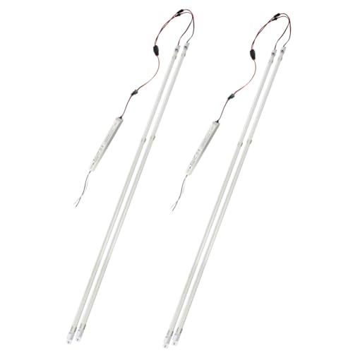 2Pack 3500K Warm Soft kit, 4FT LED Magnetic Mount Retrofit Kit, 24W = 60W Fluorescent Light, Super Bright 3600LM, Recessed Panel and Troffer Light Retrofit kit, Quick Repair, Transparent Cover - color: 4ft 2pack 3500k Transparent