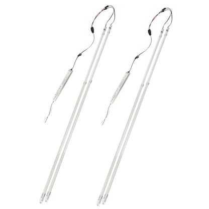 2Pack 3500K Warm Soft kit, 4FT LED Magnetic Mount Retrofit Kit, 24W = 60W Fluorescent Light, Super Bright 3600LM, Recessed Panel and Troffer Light Retrofit kit, Quick Repair, Transparent Cover - color: 4ft 2pack 3500k Transparent