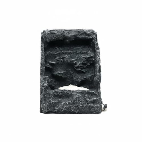 Generic Aquarium Landscape Resin Rockery Decoration Aquatic Sand Waterfall Ornament Fish Tank Accessory Realistic Dynamic Circulation Suitable for Aquariums Home Ornament 14x13x18cm