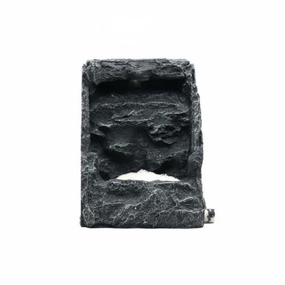 Aquarium Landscape Aquatic Accessory Fish Tank Waterfall Ornament Resin Rockery Dynamic Continuous Circulation Suitable for Home Aquariums Decoration 14x13x18cm