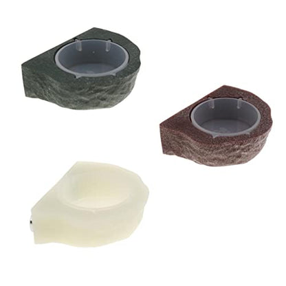 Magnet Gecko Feeder Ledge Single Bowl for Reptile Food and Water Feeding Dish for Lizard Spider Crested Gecko