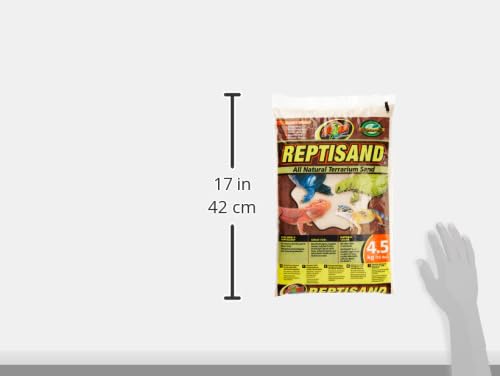 Zoo Med ReptiSand®, 10 Pounds, Desert White | Natural, For Bearded Dragons, Leopard Geckos & Desert Species, Chemical-Free, Ideal for Digging, Burrowing & Egg Laying - size: 10 lb