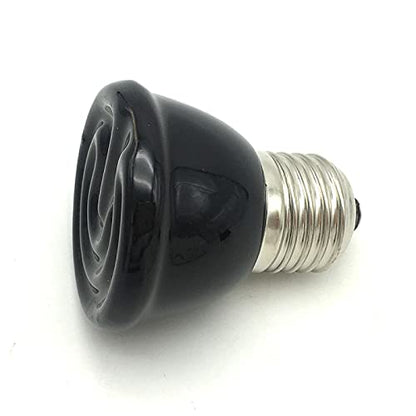 Mini Pet Reptile Ceramic Heating Lamp 110V 220V,Heat Emitter Light Bulb 25W 50W 75W 100W 110V25W - color: 110v25w