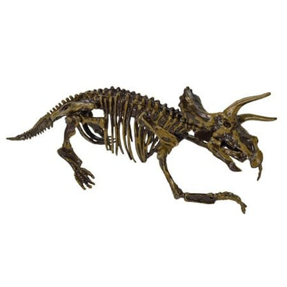 Play Dirt Jurassic Dig - Moldable No-Mess Play Dirt with Dinosaur Skeleton Puzzle & Mini Shovel - 1.5lb Sensory Excavation Toy for Kids