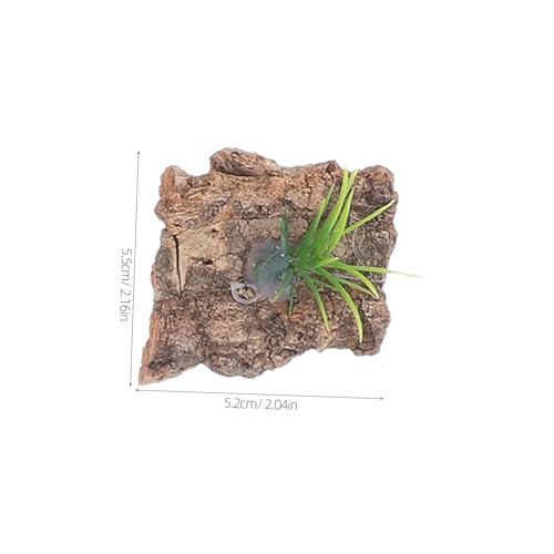 ORFOFE 20pcs Natural Cork Bark Terrarium Background for Reptile Tank Aquarium Decoration Authentic Tree Bark Reptile Hide Lightweight Climbing and Hiding Accessory for Snake Lizard