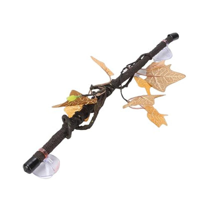 Reptile Climbing Branches 2pcs with Suction Cups, Realistic Plastic Bendable Jungle Vines Terrarium Decor for Bearded Dragon Lizard Snake Tank Accessories