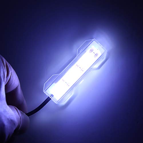 Small Aquarium Light, 2.4x0.8in LED Aquarium Plant Light bar Stick for Fish,Desktop Fish Mini Decoration Soft LED Lamp