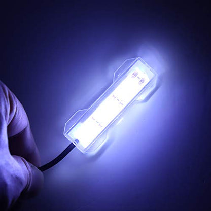 Small Aquarium Light, 2.4x0.8in LED Aquarium Plant Light bar Stick for Fish,Desktop Fish Mini Decoration Soft LED Lamp