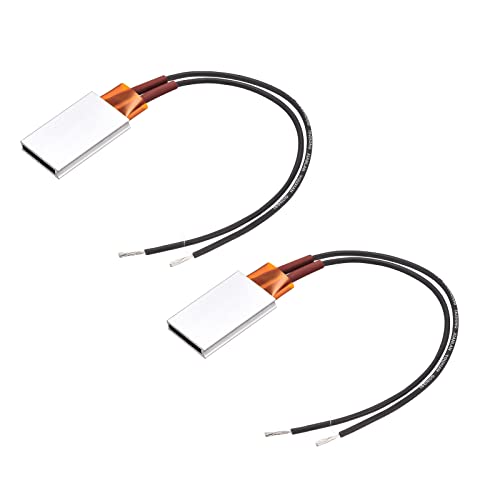 MECCANIXITY PTC Heating Element 12V 2W-15W 70C Consistent Temperature Ceramic Thermostatic for Heating 2pcs - style: 12V