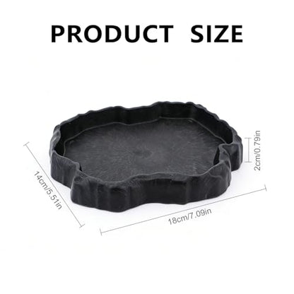 Tortoise Water Dish, Reptile Water Dish，Reptile Food Dish Suitable for The Feeding and Watering Needs of Various Pets,Tortoise Feeder, Lizard Water Dish, Reptile Food Bowl