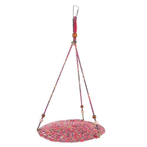 VILLCASE Bearded Dragon Basking Bed and Small Animal Lizard Hammock, Washable Cotton Pet Sleeping Platform for Reptile Cage, Chameleon Hamster Hanging Swing Habitat Accessory