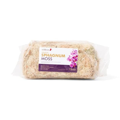 rePotme Premium Organic Sphagnum Moss, Orchid Moss - 2 Quarts (When Hydrated) - style: 2 Quarts
