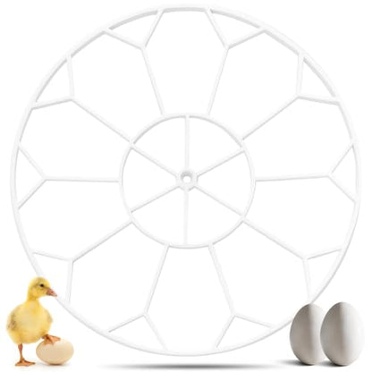 10 Egg Capacity Jumbo Goose Heavy Breeds Tray Compatible with Nurture Right 360 Incubator Turner, White JGT360