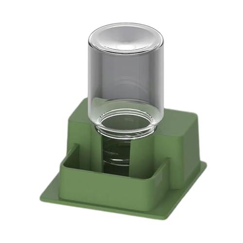 Reptile Auto Refill Water Dispenser, Quiet Operation Clear Monitor for Turtles, Lizards & Pets - color: Green