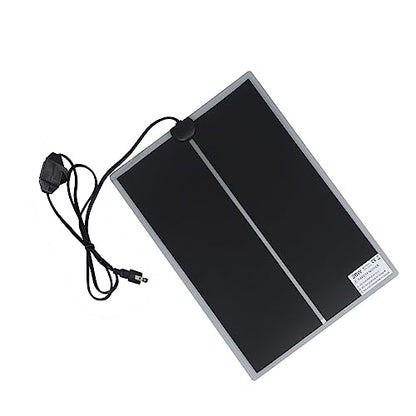 Fdit Reptile Terrarium Heat Pad, Adjustable Temperature Under Tank Heater for Snake Lizard, Watertight PET Heating Mat for Pet Warmth and Comfort (20W) - size: 20W