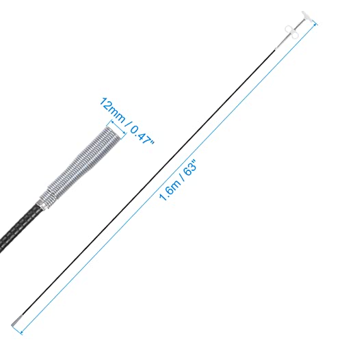 HARFINGTON Flexible Grabber Claw Pick Up Tool 63 Inch 4 Claws Stainless Steel Sewer Cleaning Hook Unclog Sink Sewer Hair Drain Cleaner Tool Sink Unclogger for Toilet Bathtub Sewer White - color: White, size: 63 Inch