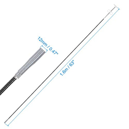 HARFINGTON Flexible Grabber Claw Pick Up Tool 63 Inch 4 Claws Stainless Steel Sewer Cleaning Hook Unclog Sink Sewer Hair Drain Cleaner Tool Sink Unclogger for Toilet Bathtub Sewer White - color: White, size: 63 Inch