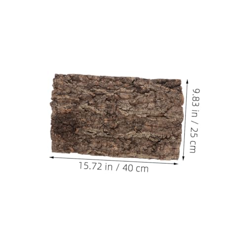 YARNOW 2pcs Bark Background for Reptile Terrarium Real Tree Bark Climbing Mat Habitat Decor for Lizard Snake Turtle and Amphibians Easy to Install Sturdy and Authentic Aesthetic