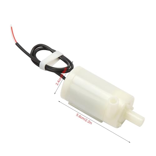 Submersible Fountain Pump for Indoor/Outdoor Use – Amphibious Horizontal DC 3V/5V/6V Low-Noise Small Pump Compatible with Home Garden, Terrariums, and Desktop Fountains