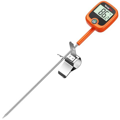 TempPro TP509 Candy Thermometer with Pot Clip, 10" Long Probe Instant Read Meat Food Thermometer with LCD, Cooking Oil Deep Frying Thermometer for Brewing Fathers Day Gift (Previously ThermoPro)
