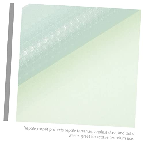 BESPORTBLE Reptile Carpet Mat for Terrarium Eva Non-Slip Bedding for Bearded Dragons Snakes and Lizards Easy Clean Reptile Cage Liner Light Green - color: Light Green