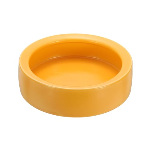 Reptile Food Bowl, Worm Water Dish Ceramic Pet Bowl Food Dish Anti Escape Feeder Small (4 in, Clay), Intended for Gecko/Scaled Pet/Amphibians/Spiders/Small Mammals - color: Clay, size: 4 In