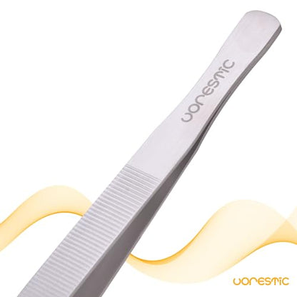 VORESTIC Curved Aquarium Tweezers 23.6 Inch, Stainless Steel Long Tongs for Fish Feeding, Reptile Feeding Tongs, Fish Tank Tool, Terrarium Tweezers, Aquarium Feeder and Aquascaping Tool - color: Silver