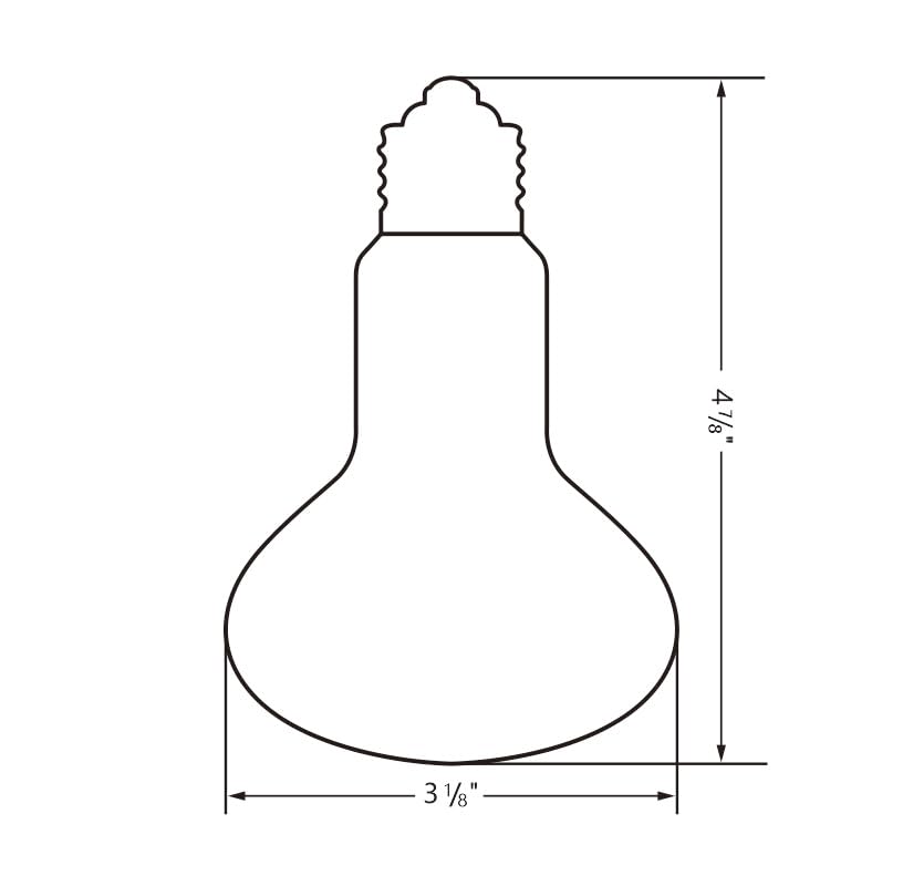 Sundew Mercury Vapor UVB Reptile Lamp 80W, 120V E26 – Clear Glass High-Intensity UVB (Clear) - color: Clear