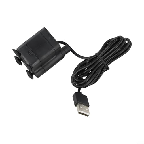 Ultra-Quiet USB Submersible Water Pump DC 5V 3W for mini Fountain Pump For Aquarium Fish Tank Hydroponics Small Pond Water Circulation With Suction Cups Power Cord