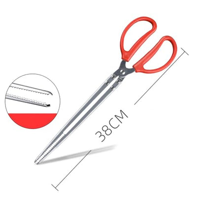 2 Pcs 38cm Long Snake Feeding Tongs Tweezers Stainless Steel Reptile Feeding Tongs Forceps Extra Long Aquarium Tongs Lizard Feeding Tools Tank Accessories