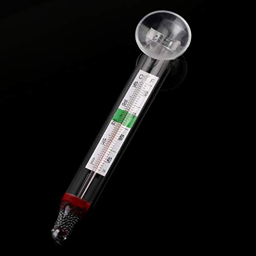 10 Pieces Aquarium Floating Thermometer Fish for Tank Thermometers Easy to Read No Messy Wires Suck Inside of Terrarium Aquarium Fish Tank Digital Scale Stick on Thermostat Thermometer Strip Display