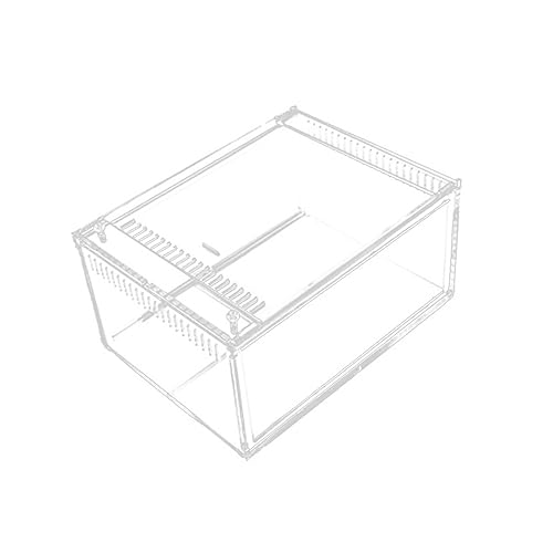 1pc Transparent Reptile Breeding Container Raising Box for Pets Like Geckos Snakes and Frogs for Transporting and Feeding