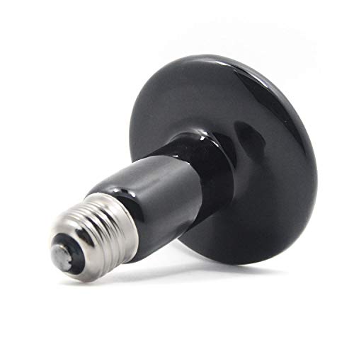 150W 2-Pack Ceramic Heat Lamp Bulb Infrared Reptile for Pet Coop Lizard Snake Turtle Aquarium No Light No Harm Emitted