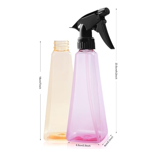 Spray Bottles 12oz/350ml Empty Spray Bottles Refillable Mister Bottle with Multicolor for Cleaning, Plants, Hair, Cooking