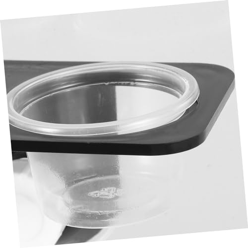 TEHAUX Reptile Food Bowl with Suction Cup 4.52X2.36X2.16In Water and Feeding Dish for Lizards Turtles Geckos and Centipedes Wall Mounted Terrarium Feeder Container - size: Size 2