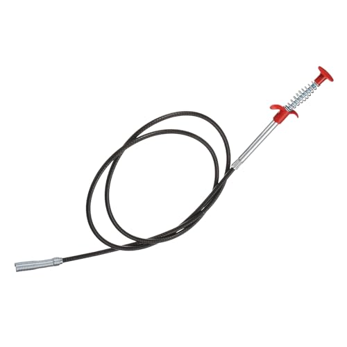 HARFINGTON Flexible Grabber Claw Pick Up Tool 0.47" Dia. 63" 4 Claws Stainless Steel Cleaning Hook Unclog Sink Sewer Hair Drain Cleaner Tool Sink Unclogger for Toilet Bathtub Sewer - size: 63"