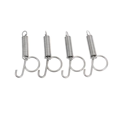 40 Pcs 7.5cm Multipurpose Spring Animal Cage Latches Lock Rabbit Door Tension with Hook Fixing
