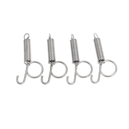 40 Pcs 7.5cm Multipurpose Spring Animal Cage Latches Lock Rabbit Door Tension with Hook Fixing