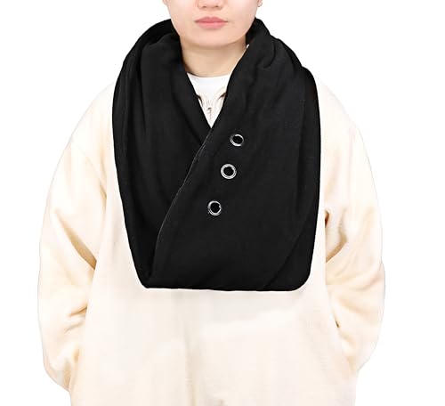 Pet Bonding Scarf - Carry Bonding Pouch - for Chinchillas, Hedgehogs, Rats, Sugar Gliders, Guinea Pigs, Rabbits, Hamsters, Gerbils, Squirrels, Ferrets, Kittens, Parrots, Birds, Reptiles (Black)