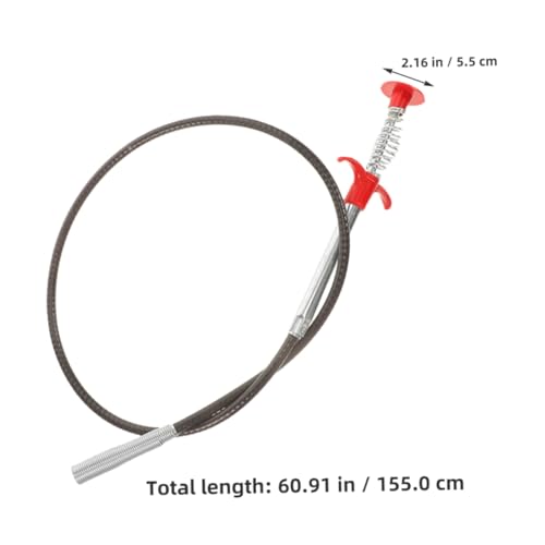 jojofuny Hair Stopper for Shower Drain Sink Cleaning Hook Flexible Grabber Claw Essential Bathroom Gadget Dredging Tool for Toilet Plunger
