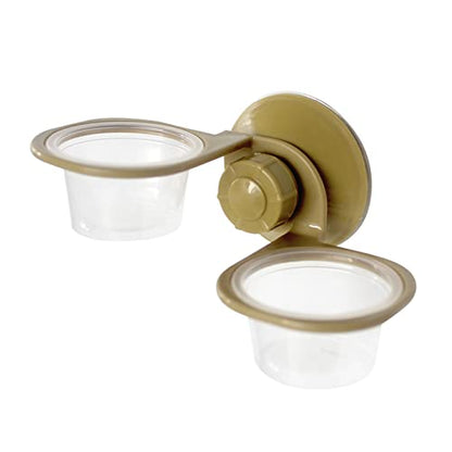 Suction Cup for Frog Feeder Feeding Food Water Bowl Escape Proof Dish Feeder Bowl