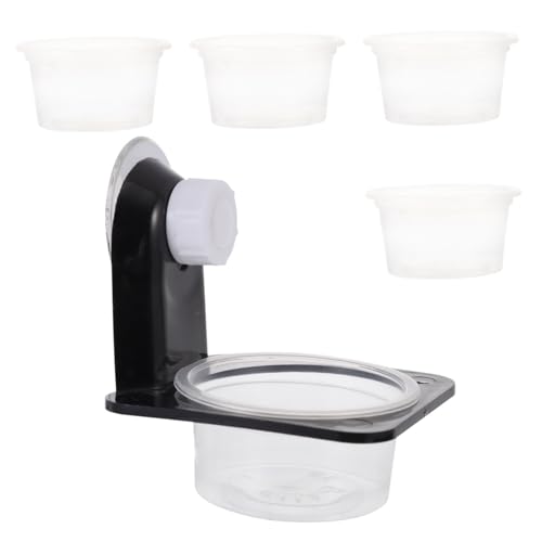 Toddmomy 1set Reptile Food Bowl Cup for Gecko and Lizard Material Feeder Waterfall for Escape Worm Dish