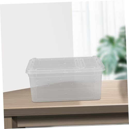 POPETPOP Acrylic Reptile Critter Keeper Snake Spider Gecko Tank Breeding Box Egg Tray