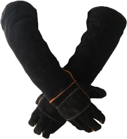 Strengthened Gloves for Animal Handling Dog Cats Birds Snakes Parrots Lizards Reptiles Bathing Grooming and Bite-Proof Gloves,Pet Bite-Proof Gloves, XL,60CM
