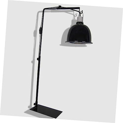 Reptile Heat Lamp Stand Adjustable Metal Lamp Rack for Reptile and Plant Lighting Compact Design for Terrariums and Basking Areas Prevents Scalding and Ensures Safety